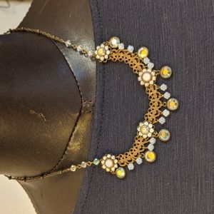 Liz Paiacios Crystal and Copper necklace